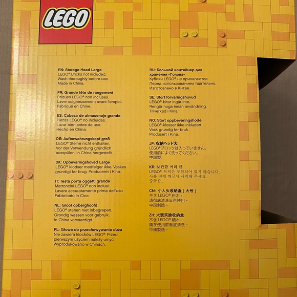 Lego Skeleton Storage Container w/Lid Halloween Spooky Skull-Large -NWT - Picture 5 of 6